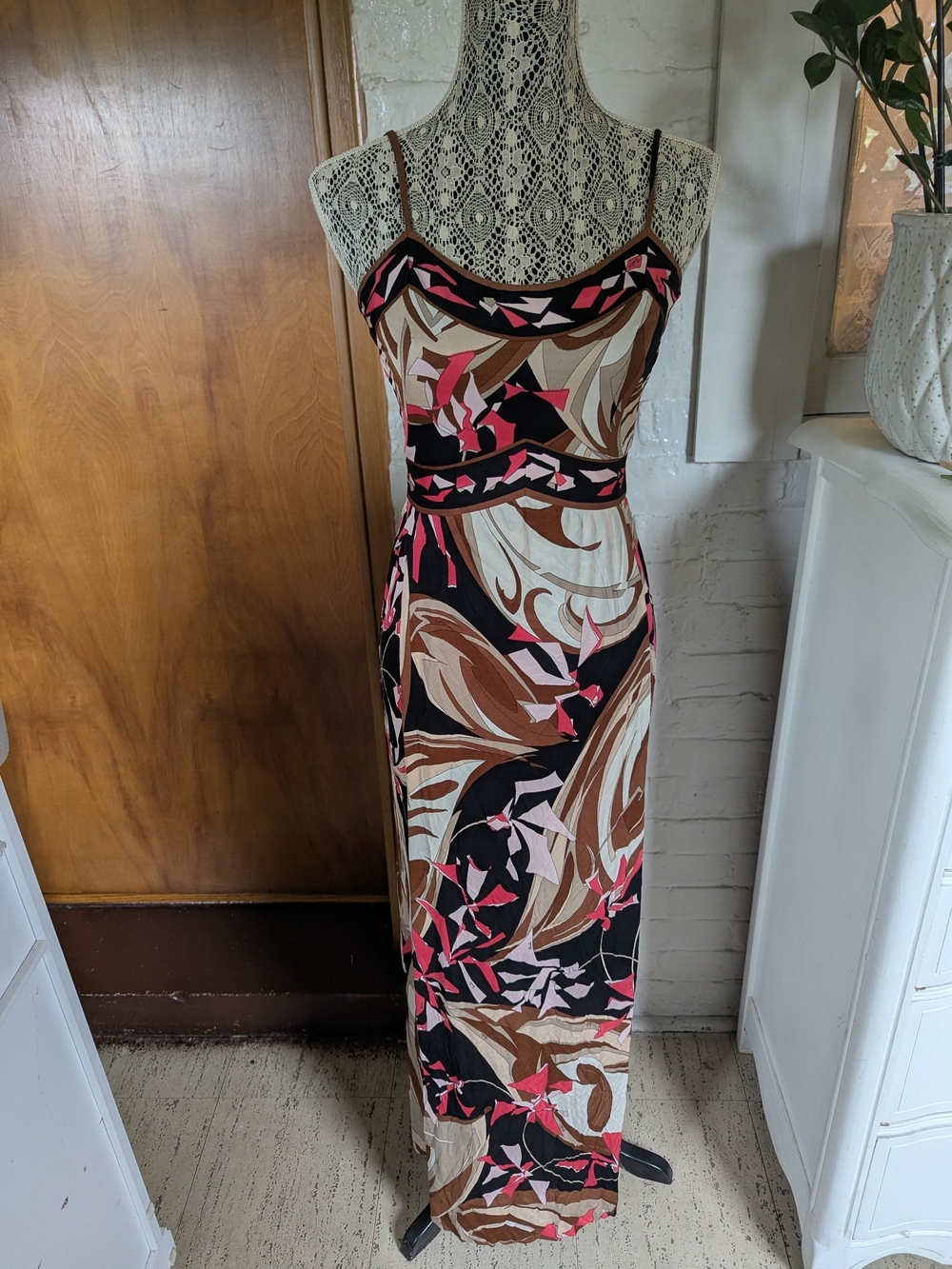 Vintage Emilio Pucci Print Silk Dress- As Is